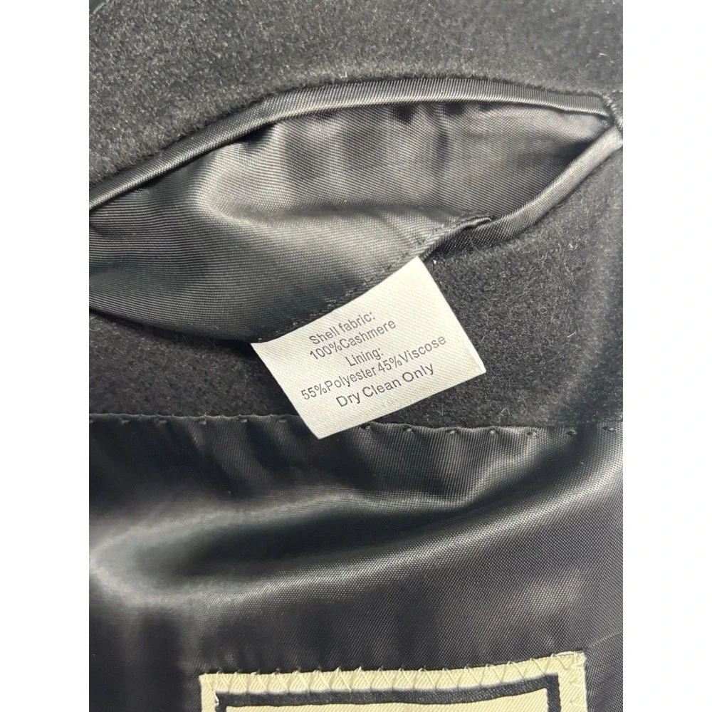Frank Stella New York 44L Black 100%‎ Cashmere Blazer Jacket Sport Suit Coat
